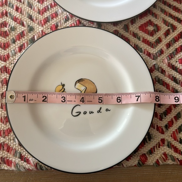 Pottery Barn Cocktail Plates “Cheese” - Picture 11 of 12